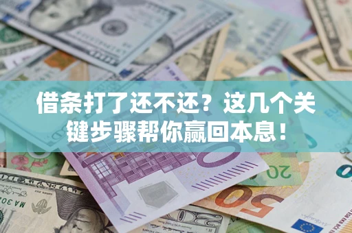 武汉借条打了还不还？这几个关键步骤帮你赢回本息！