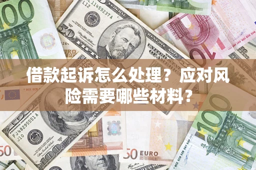 武汉借款起诉怎么处理？应对风险需要哪些材料？