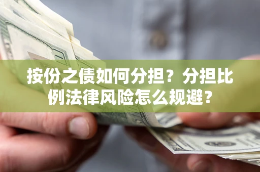 武汉按份之债如何分担？分担比例法律风险怎么规避？
