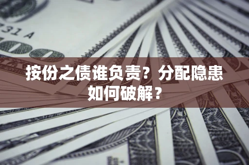 武汉按份之债谁负责？分配隐患如何破解？