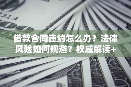 武汉借款合同违约怎么办?法律风险如何规避?权威解读+实用指南 武汉借款合同违约怎么办?法律风险如何规避?权威解读+实用指南