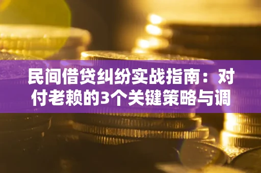 武汉民间借贷纠纷实战指南：对付老赖的3个关键策略与调解盲区解析