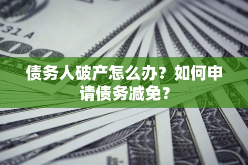 武汉债务人破产怎么办？如何申请债务减免？
