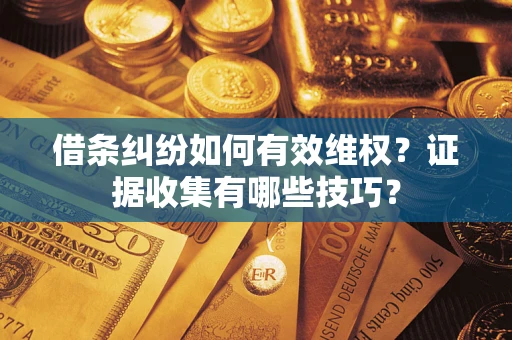 武汉借条纠纷如何有效维权？证据收集有哪些技巧？