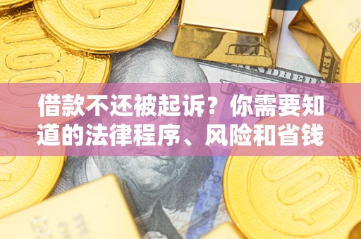 武汉借款不还被起诉？你需要知道的法律程序、风险和省钱技巧
